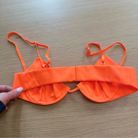 Helmut Lang Neon Orange Structure Bra Size XS Like New x1245 - Picture 6 of 10